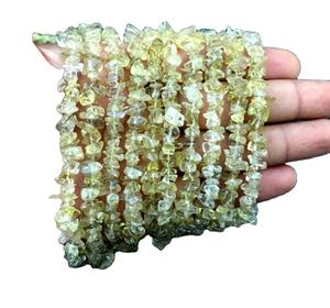 16 pouces de Long naturel citron Quartz pierre précieuse lisse puces non coupées fabrication de bijoux 2020 populaire naturel bracelet à bricoler soi-même collier boucle d'oreille - Product Image 1