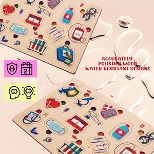 Rompecabezas de madera 3D personalizado al por mayor equipo médico educativo popular OEM ODM rompecabezas hecho en La India directo de fábrica - Product Image 3