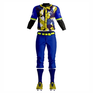 เครื่องแบบเบสบอลระบายอากาศได้ครบชุดพร้อมพิมพ์ตัวเลขสำหรับทีมแข่งขันทั้งหมด - Product Image 1