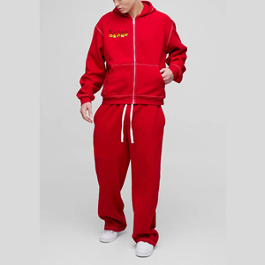 Chándal Unisex de Algodón 100% Pesado con Cordón, 450 GSM, Calidad Premium, Logotipo Bordado Personalizado, Estilo Urbano Oversize de Felpa - Product Image 4