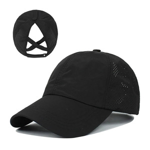 Casquette de baseball avec logo personnalisé Chapeaux sportifs en coton imperméable avec patch en cuir Chapeaux en maille personnalisables - Product Image 1