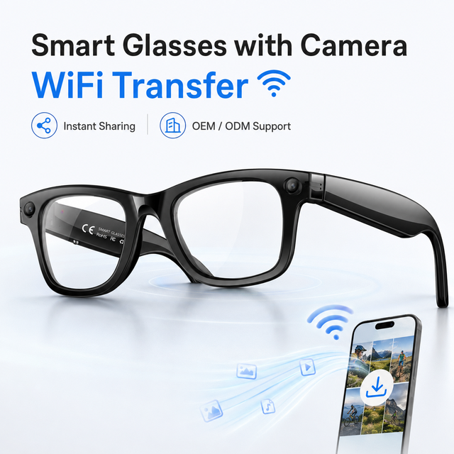 Wholesale Camera Smart Glasses Dual Camera 4K Video AI Assistant Real-time Translation IP66 Waterproof Custom Packaging