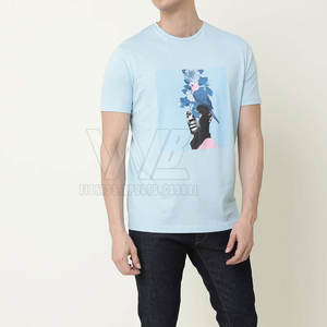 T-shirt pour homme de couleur personnalisée, prix de gros, impression de logo, t-shirt pour homme de haute qualité, t-shirt pour homme le plus vendu - Product Image 4