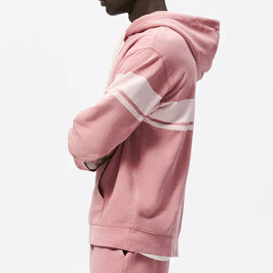 Pull de haute qualité en coton polaire sweat à capuche épais unisexe surdimensionné grande taille impression de logo personnalisé en gros tricoté vierge - Product Image 4