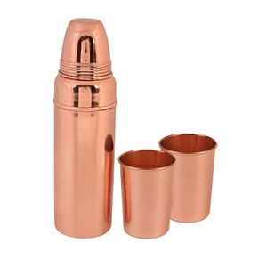 PURE <b>COPPER</b> <b>COPPER</b> <b>BOTTLE</b> at WHOLESALE PRICE LEAK PROOF JOINT FREE <b>COPPER</b> WATER <b>BOTTLE</b> AYURVEDA HEALTH BENEFIT - Product Image 3