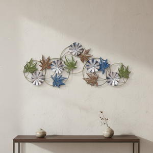 งานศิลปะตกแต่งผนังโลหะลายตอกแบบราชวงศ์ พร้อมกรอบตกแต่งสำหรับตกแต่งบ้าน - Product Image 1