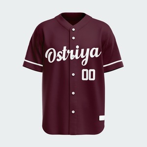 Maillot de baseball et de softball à manches courtes avec boutons, unisexe, vêtements de sport, maillot de baseball à prix avantageux, logo personnalisé - Product Image 6
