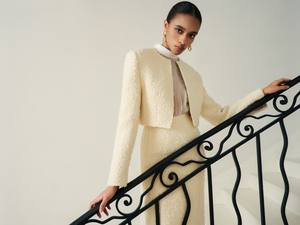 Luxury Design Women'S <b>Jackets</b> Crop Top Jita Cropped Wool Blend Tweed <b>Jacket</b> Good-Quality Material Women'S Sets Whiteant Vietnam - Product Image 4