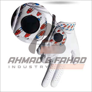 Gants de golf professionnel souple gaucher exercice formation Cabretta cuir Logo personnalisé hommes Crebratta cuir gant de golf - Product Image 6