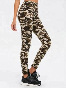 Nouveau doux Polyester taille haute sport personnalisé entraînement Yoga pantalon Leggings pour femmes Gym Fitness Leggings avec poche 2025 - Product Image 2