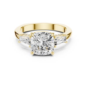 Bijoux d'ambiance rose Bague de fiançailles en or 18 carats avec diamant rond taille brillant - Product Image 5