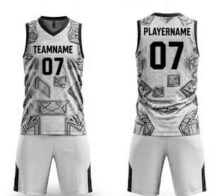 Uniforme de Baloncesto Juvenil Personalizado, Camiseta de Baloncesto Vintage con Impresión Personalizada, Logotipo del Equipo, Ropa de Entrenamiento, Conjunto de Chaleco y Pantalones Cortos de Baloncesto - Product Image 1