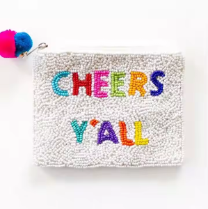 MD Handicrafts Mini pochette à pièces nommée personnalisée pour les filles entièrement perlée à la main Style clé fermeture à glissière petit matériel porte-monnaie - Product Image 2