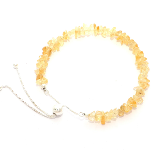 925กำไลเงินสเตอร์ลิงสร้อยข้อมือสีเหลืองมะนาวตัดหยาบพร้อมสายอ่อนอ่อนนุ่มของขวัญสำหรับผู้หญิงในกล่องของขวัญ - Product Image 3