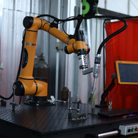 Bras robotique collaboratif à 6 axes avec une charge utile de 5 kg, AUBO I5 Cobot, pour la fabrication métallique, poste de travail de soudage automatique