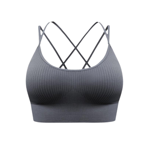Soutien-gorge de sport torsadé pour femmes de haute qualité Soutien-gorge athlétique respirant à séchage rapide personnalisable à la mode pour femmes - Product Image 5