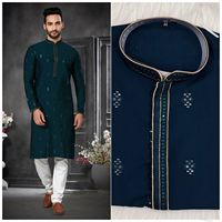 Dernière Collection Belle Tendance Tenue Meilleur Pyjama Kurta En Soie De Coton Lourd Avec Broderie Lourde Travail Achats En Ligne Inde