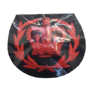 Parche bordado de alas cruzadas de hierro a rayas de sargento de seguridad, insignias para coser en EE. UU., tela decorativa con cuentas, diseño de fieltro 3D - Product Image 4