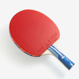 Raquette de tennis de table Tomokazu Harimoto 1800 pour enfants, caoutchouc 16960, pré-assemblée, 5 couches, poignée évasée, prête à jouer - Product Image 1