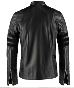 Chaqueta de moto informal de calle de otoño Color sólido XL Tamaño Piel de oveja real Cuero con cremallera para invierno Chaqueta de motorista al por mayor - Product Image 4