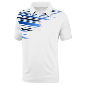 OME personalizado sublimación logo transpirable secado rápido hombres vintage estampado 100% algodón manga corta antiarrugas hombres camisetas polo - Product Image 1