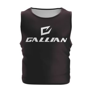 ผ้ากันเปื้อนสำหรับฝึกฟุตบอลแบบตาข่ายผ้าโพลีเอสเตอร์100% เสื้อฟุตบอลแขนกุดน้ำหนักเบาออกแบบได้ตามต้องการ - Product Image 1