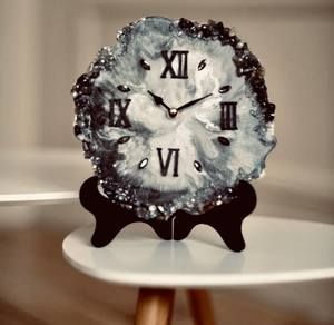 Reloj de pared de resina epoxi TOUCH, resina epoxi, sala de estar, muebles de calidad, decoración del hogar, reloj de pared personalizado, el mejor - Product Image 6