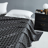 Drap de lit en polycoton imprimé et teint à bas prix, drap plat commercial en polycoton teint pour hôtels