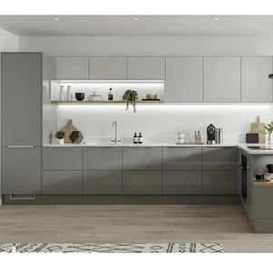 Vietnam Modern Modular New Top Acrylic Covering Tamaños personalizables MDF Panel Board Armarios de cocina de madera - Product Image 6