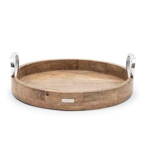 Hotels Restaurants Cafe Wedding Party Dinner Plate Wooden Serving Tray Wall <b>Nut</b> Finishing Wooden Serving Tray - Product Image 1