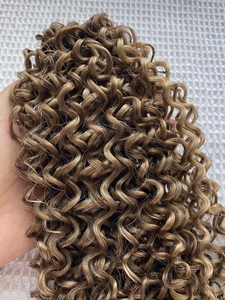 Hot bán haiyi tóc đôi rút ra xoăn Trinh Nữ lớp biểu bì balayage màu xoăn liền mạch Mỏng Thiên Tài tóc con người mở rộng - Product Image 5