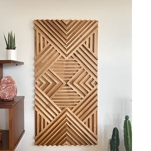 Modern Wooden Geometric <b>Wall</b> Art New Design <b>Wall</b> <b>Hangings</b> <b>For</b> Home Decoration Wooden <b>Wall</b> Art Panels - Product Image 3