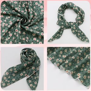 New Design Floral <b>Square</b> <b>Silk</b> Feeling Bandana Head <b>Scarves</b> for Women Headwear Bandana <b>silk</b> satin custom printed <b>square</b> - Product Image 6