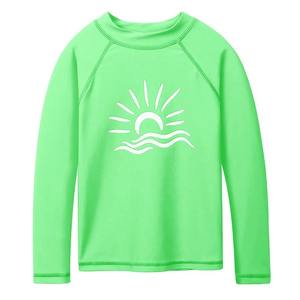 <b>Long</b> <b>Sleeve</b> Rash Guard <b>Swimsuit</b> UPF Swimwear Sun Suits Pure Color Sun Protective Beachwear Summer Surfing Suit 100% Polyester - Product Image 1