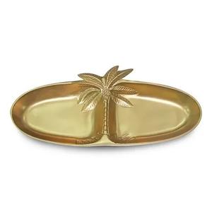 Ensemble de vaisselle en or de luxe recyclable, boîte à bonbons en métal décorative écologique pour la décoration de la maison, les fêtes - Product Image 4