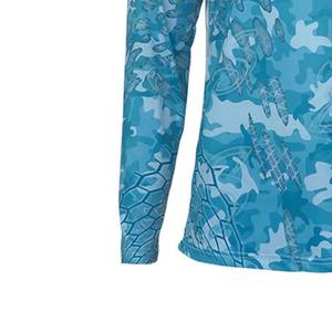 Camisas de manga larga UPF 50 + para hombre, camisetas transpirables sólidas con protección contra sarpullidos para pescar, correr, sublimación impresa, ropa para exteriores - Product Image 2