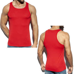 AASTANA WEARS INC Débardeur de sport d'été pour homme, col rond, tricot polyester/coton, respirant, séchage rapide, sous-vêtement musculaire personnalisé - Product Image 3