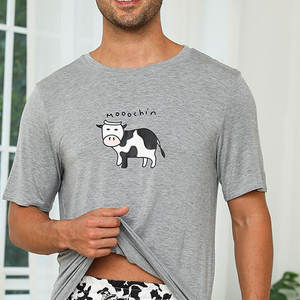 Conjunto corto de algodón personalizado de buena calidad OEM para hombre, conjunto doble para gimnasio, camisetas de algodón para hombre al por mayor con pantalones cortos transpirables a juego - Product Image 6