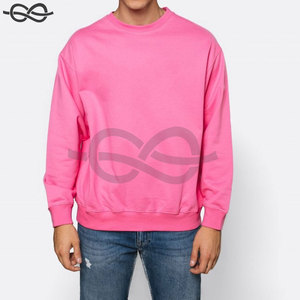 100% algodón Regular Fit cuello redondo Color negro sudadera estampado francés Terry en blanco de gran tamaño Streetwear sudadera - Product Image 4