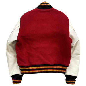 Chaquetas de alta calidad para hombre, chaqueta para hombre, estilo universitario de lana, Mangas de cuero de retazos personalizadas, campeón de boxeo, Letterman - Product Image 5