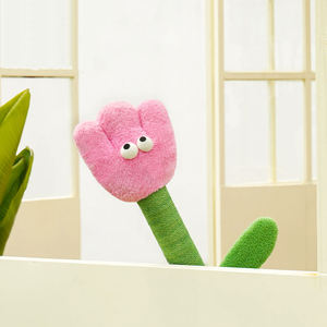 High Quality Eco-Friendly <b>Cat</b> Scratching Board Yellow and <b>Pink</b> Color <b>Cat</b> <b>Tree</b> Sisal Tulip for <b>Cats</b> to Climb - Product Image 2