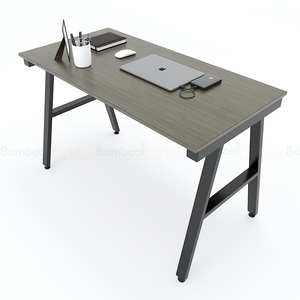 BFAB002-120x60ซม. โต๊ะวางแล็ปท็อปไม้ไผ่พร้อมขาเหล็กประกอบสำเร็จ ดีไซน์เรียบง่าย พกพาสะดวก สำหรับใช้ในบ้าน สำนักงาน หรือห้องนอน มีลิ้นชัก - Product Image 6