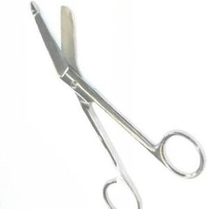 กรรไกรลิสเตอร์คุณภาพพรีเมี่ยมสำหรับผ้าพันแผลใบมีดโค้ง14ซม. สำหรับตัดผ้าพันแผลเครื่องมือผ่าตัด - Product Image 3