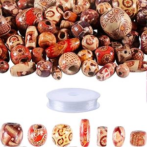 ลูกปัดไม้สำหรับงานฝีมือลูกปัดไม้สี8มม. รูปทรงและขนาดของสินค้าอินเดีย - Product Image 6