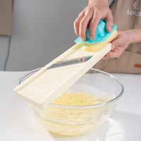 Groentehakker Mandoline Snijder Buiten Gebruik Geschikt Gepatenteerde Uitvinding Handbeschermer 2,5 mm Medium Julienne Professioneel Handmatig PP