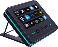Contrôleur de streaming MiraBox M18 V3 avec 15 touches macro LCD, icônes dynamiques, éclairage RVB pour Mac PC, streaming et jeux