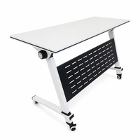 Bureau de formation modulaire collaboratif en gros, table d'étude pliable portable pour l'école, la salle de classe et le bureau