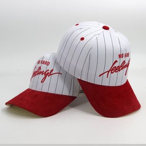 Casquettes de baseball personnalisées en gros BSCI à deux tons avec des rayures, logo brodé personnalisé, chapeaux rayés, fabricant de chapeaux VN, casquettes de sport - Product Image 2