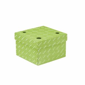 กล่องกระดาษรีไซเคิลสีขาวหรือสีฮาวานา MORAN ขนาด 15x15x10 ซม. แบบมีฝาปิดเคลือบด้าน สำหรับใส่อาหาร  สามารถปรับแต่งได้ - Product Image 1