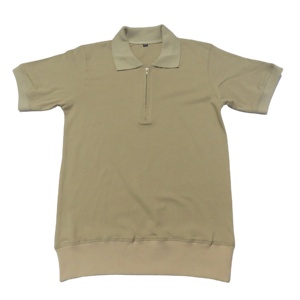 Camiseta Casual para Hombre, al por Mayor, de Alta Calidad, Personalizada, 100% Algodón, Transpirable, Jersey de 240g, con Cierre y Estampado por Transferencia de Calor, Color Sólido - Product Image 1